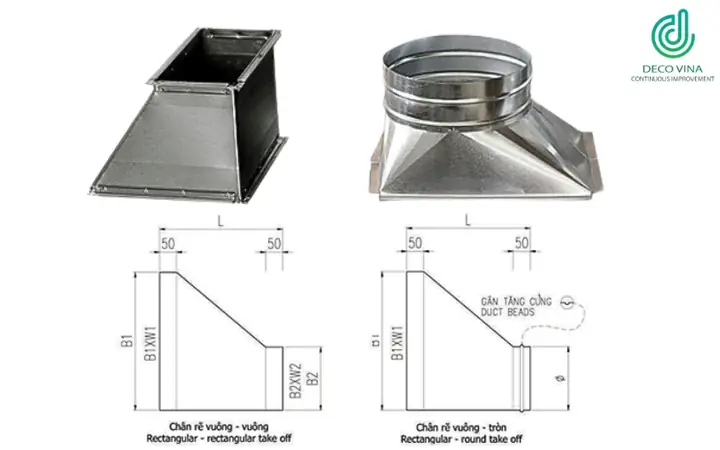 Cách Vẽ Ống Gió Xéo
