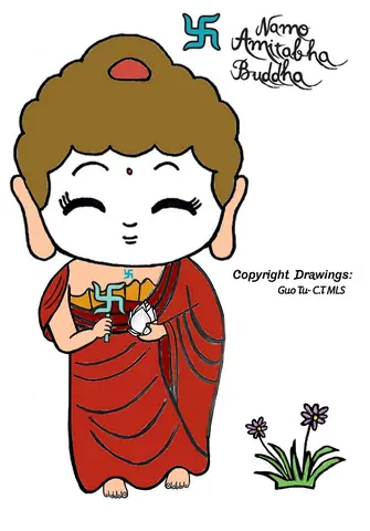 Cách Vẽ Phật A Di Đà
