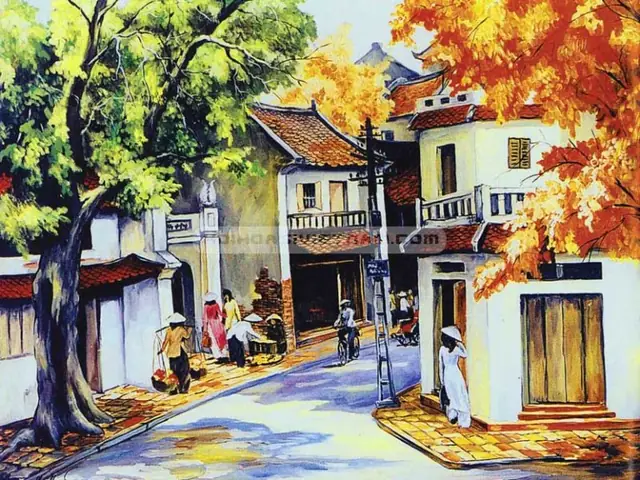 Cách Vẽ Phố Cổ Hà Nội