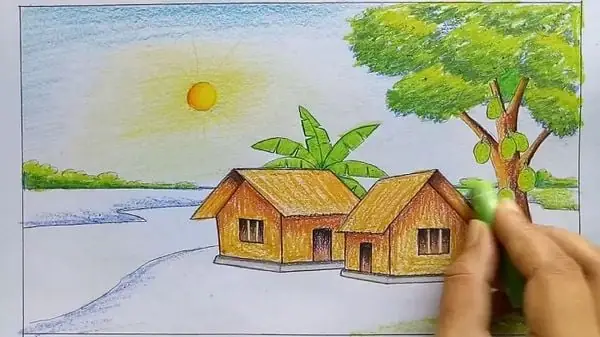 Cách Vẽ Phong Cảnh Quê Hương