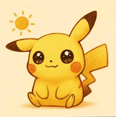 Cách Vẽ Pikachu Dễ Thương