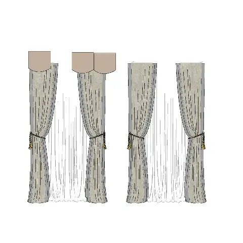 Cách Vẽ Rèm Trong Sketchup