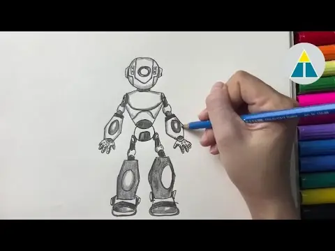 Cách Vẽ Robot Nhặt Rác