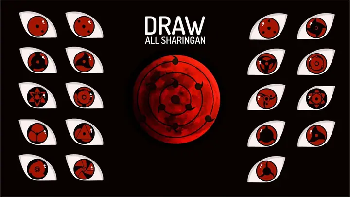 Cách Vẽ Sharingan Của Kakashi