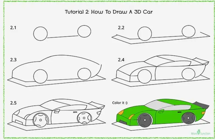Cách Vẽ Siêu Xe 3d