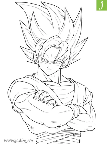 Cách Vẽ Songoku Cấp 7 Cách Vẽ Songoku Cấp 7