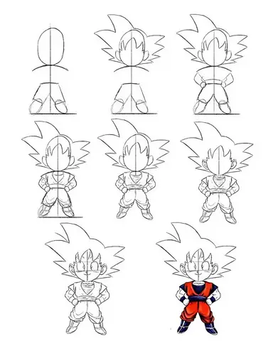 Cách Vẽ Songoku Dễ Nhất Cách Vẽ Songoku Dễ Nhất