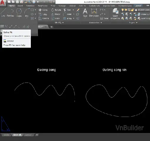 Cách Vẽ Spline Trong Cad