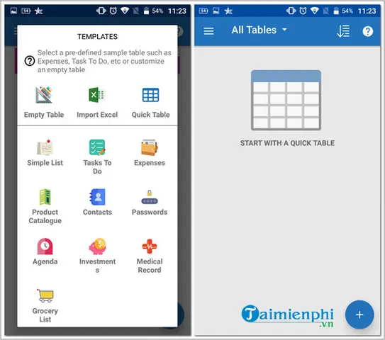 Cách Vẽ Table Trong Android