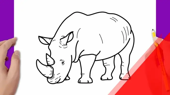 Cách Vẽ Tê Giác Đơn Giản Cách Vẽ Tê Giác Đơn Giản