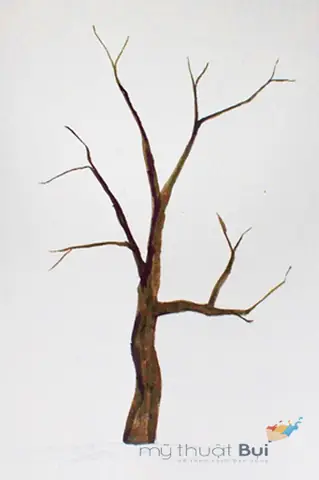 Cách Vẽ Thân Cây Mai