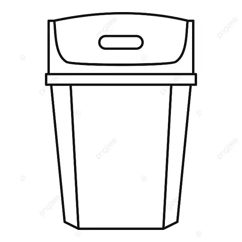 Cách Vẽ Thùng Rác Đơn Giản