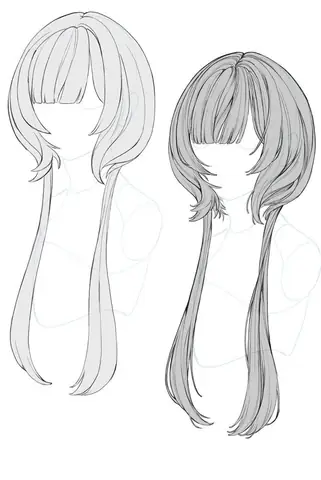 Cách Vẽ Tóc Anime Đơn Giản
