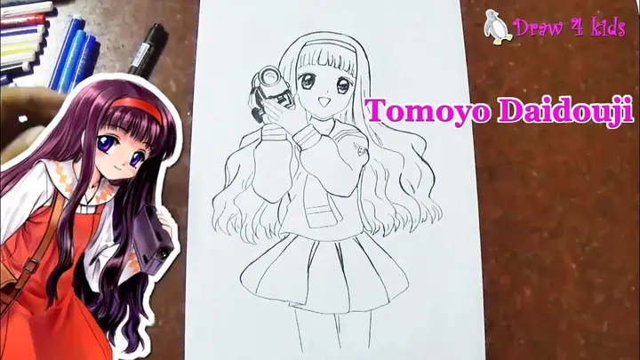 Cách Vẽ Tomoyo Đơn Giản