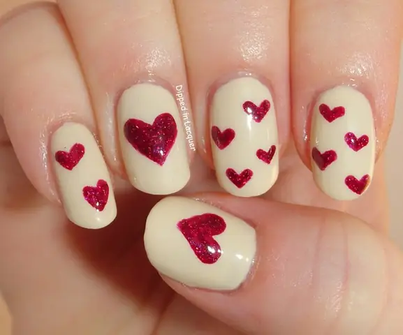 Cách Vẽ Trái Tim Nail