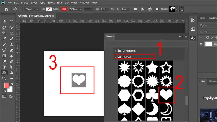 Cách Vẽ Trái Tim Trong Photoshop Cách Vẽ Trái Tim Trong Photoshop