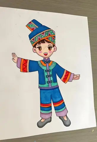 Cách Vẽ Trang Phục Dân Tộc