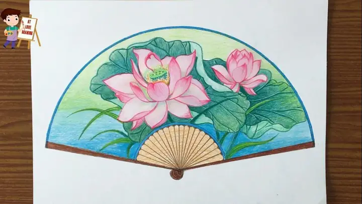 Cách Vẽ Trang Trí Cây Quạt