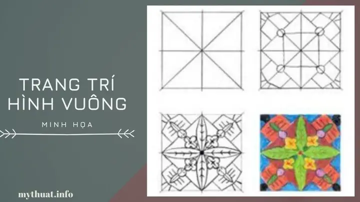 Cách Vẽ Trang Trí Hình Vuông