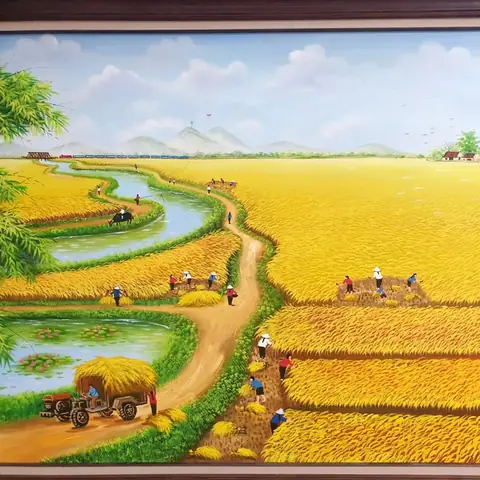 Cách Vẽ Tranh Đồng Lúa Cách Vẽ Tranh Đồng Lúa