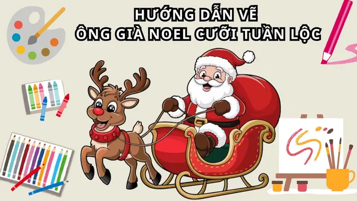 Cách Vẽ Tuần Lộc Đơn Giản