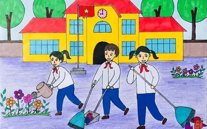 Cách Vẽ Tuổi Học Trò