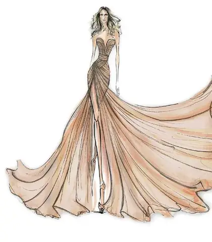 Cách Vẽ Váy Dạ Hội Đẹp