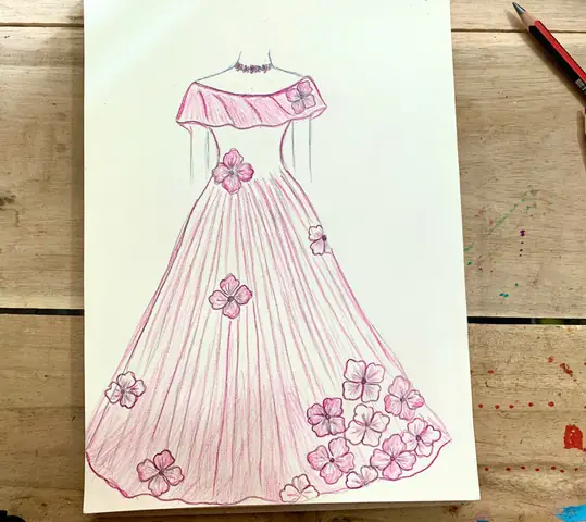Cách Vẽ Váy Đơn Giản Nhất
