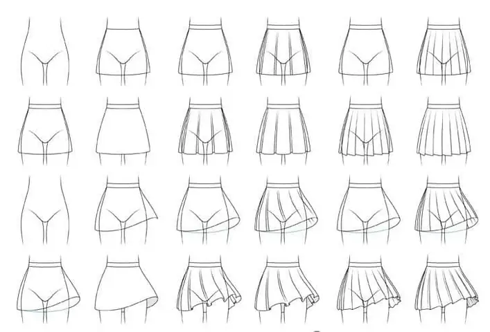 Cách Vẽ Váy Xếp Ly Cách Vẽ Váy Xếp Ly