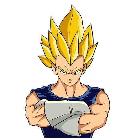 Cách Vẽ Vegeta Đơn Giản Cách Vẽ Vegeta Đơn Giản