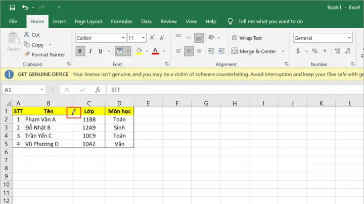 Cách Vẽ Viền Trong Excel