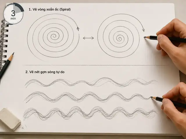 Cách Vẽ Vòng Xoắn Ốc