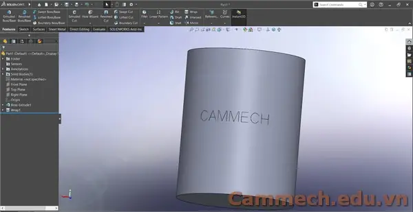Cách Vẽ Wrap Trong Solidworks