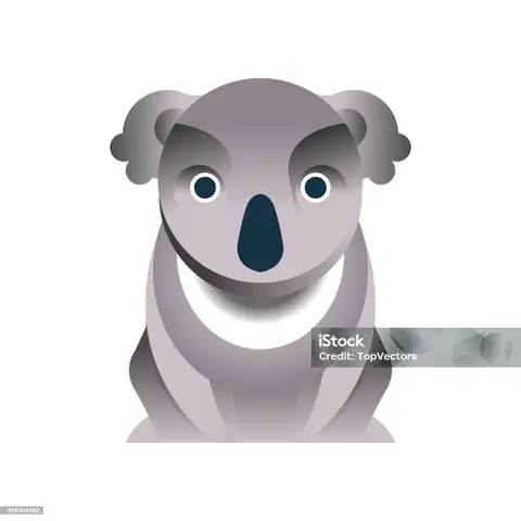 Gấu Koala Vẽ Cách Điệu Gấu Koala Vẽ Cách Điệu