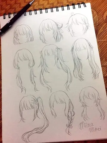 Học Cách Vẽ Tóc Anime