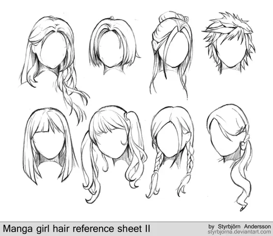 Học Cách Vẽ Tóc Anime