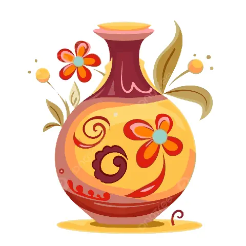 Vẽ Bình Hoa Cách Điệu Vẽ Bình Hoa Cách Điệu