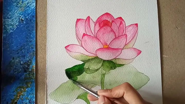 Vẽ Bông Sen Cách Điệu