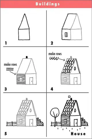 Vẽ Ngôi Nhà Cách Điệu Vẽ Ngôi Nhà Cách Điệu